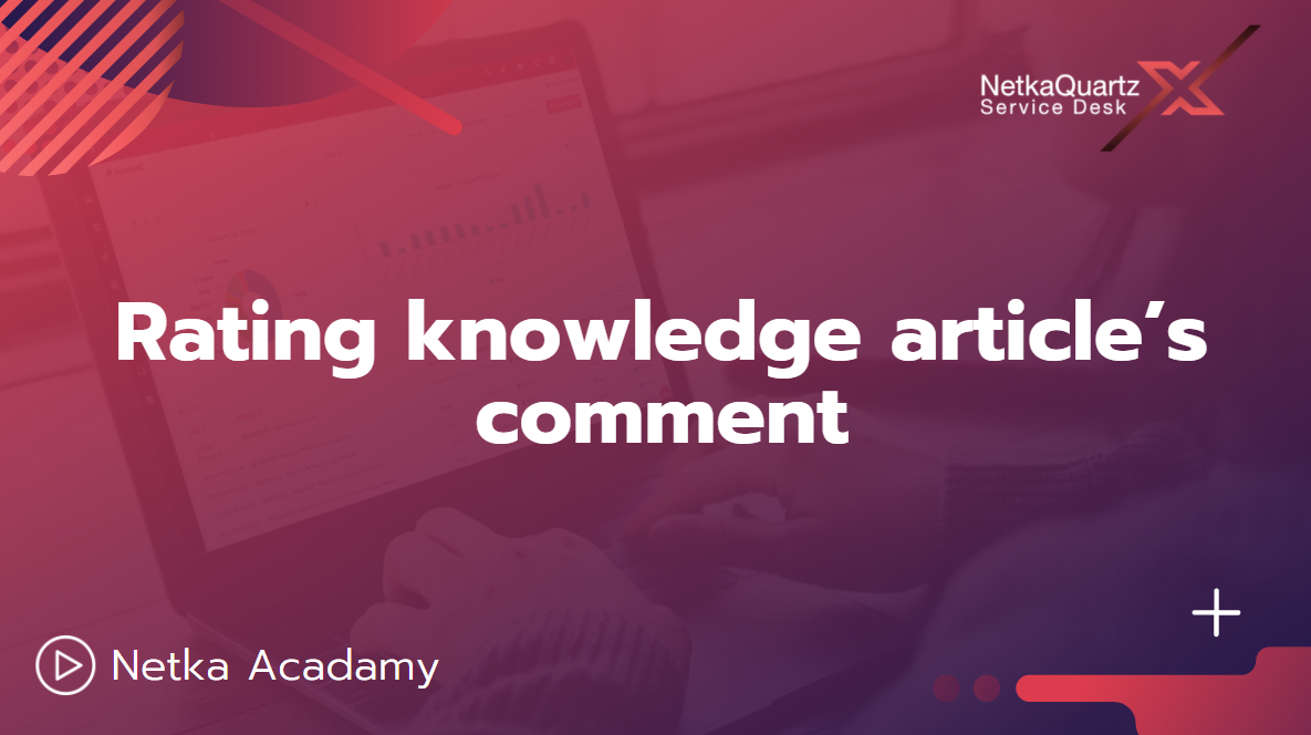 Rating knowledge article’s comment